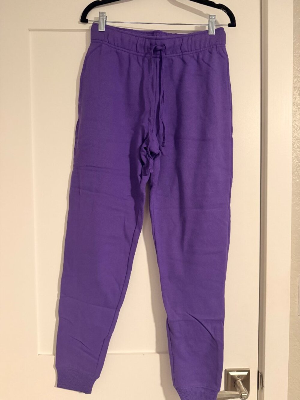 Zenana Fleece Drawstring Joggers With Pocket - Size small